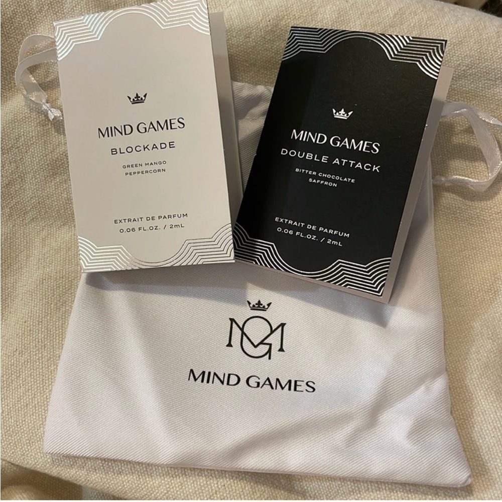 2 Mind Games Blockade and Double Attack EDP and pouch set
